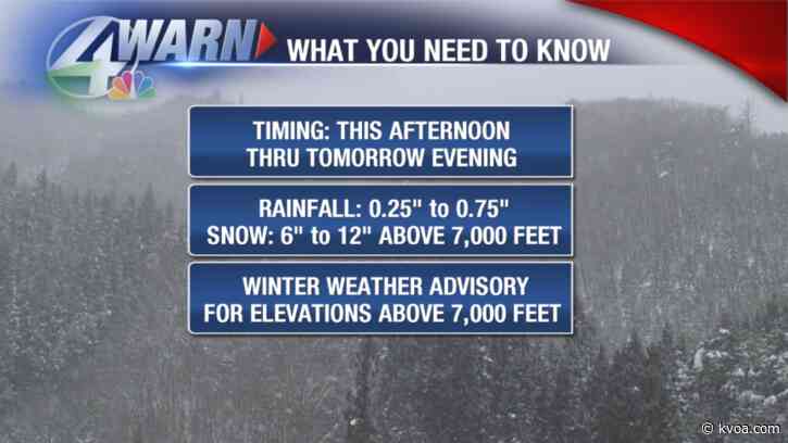 Rain and snow taking over the next couple of days!