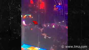 Stripper Falls Off Two-Story Pole, Gets Up & Keeps Twerking