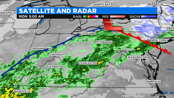 Pittsburgh Weather: Rain Chances Continue Through Tuesday Morning