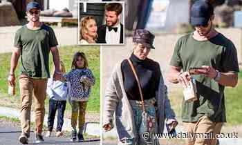 Chris Hemsworth tense during family outing after brother Liam announces split with Miley Cyrus - Daily Mail