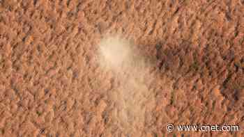 NASA captures rare view of dancing Mars dust devil, and it's a monster     - CNET