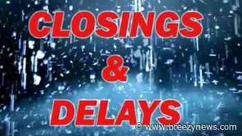 Closings announced due to weather