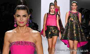 Lisa Rinna and her two daughters walk the runway for New York City Fashion Week together