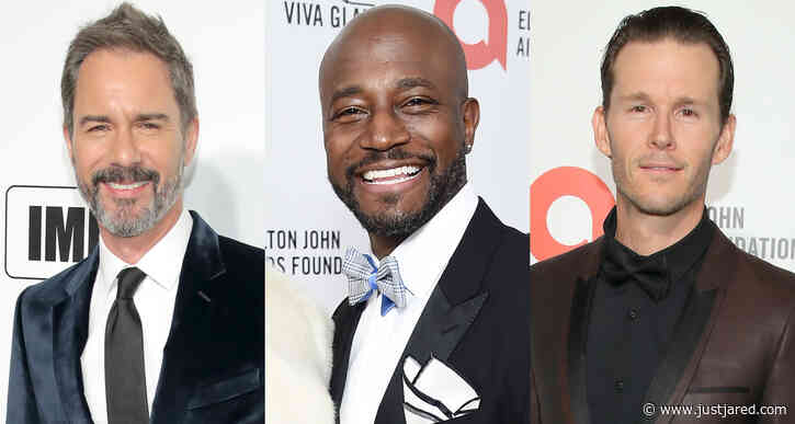 Eric McCormack, Taye Diggs, & Ryan Kwanten Suit Up for Elton John Oscar Party 2020