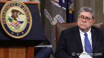 Barr confirms DOJ is receiving Giuliani information about Ukraine