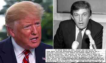 Trump went to the FBI with 'undercover proposal' to 'fully cooperate' in the 1980s