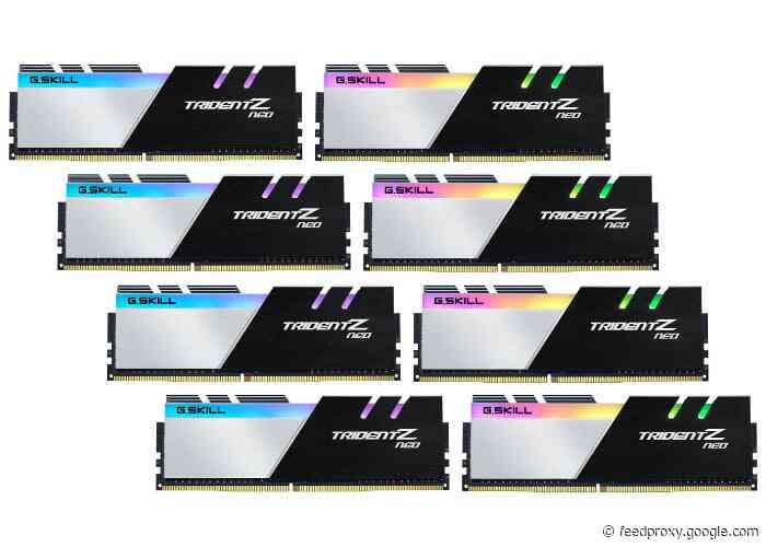 G.SKILL 256GB (8x 32GB) DDR4-3600 Trident-Z Neo memory kits introduced