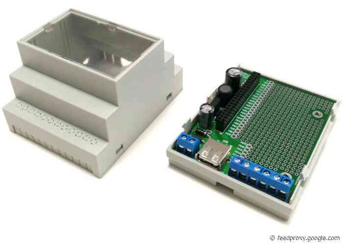 Rasberry Pi Zero DIN Rail Mount perfect for home automation projects