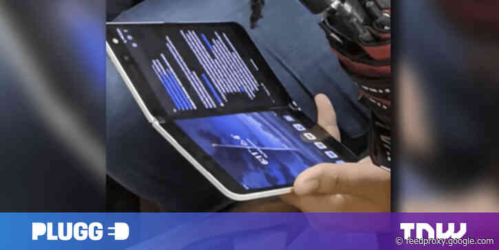 Video shows the Surface Duo in the wild