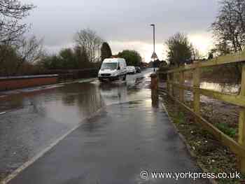 Four York roads flooded today - but other key routes stay open