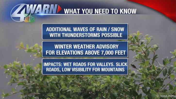 More rain and snow today!