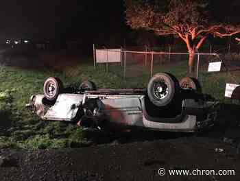 Driver thrown from pickup, dies near Crosby