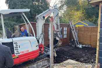 Ramshackle and illegal ‘favela style’ garden extension in Putney is demolished