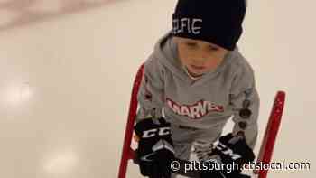 Pittsburgh Penguins Forward Evgeni Malkin Teaches His Son How To Ice Skate