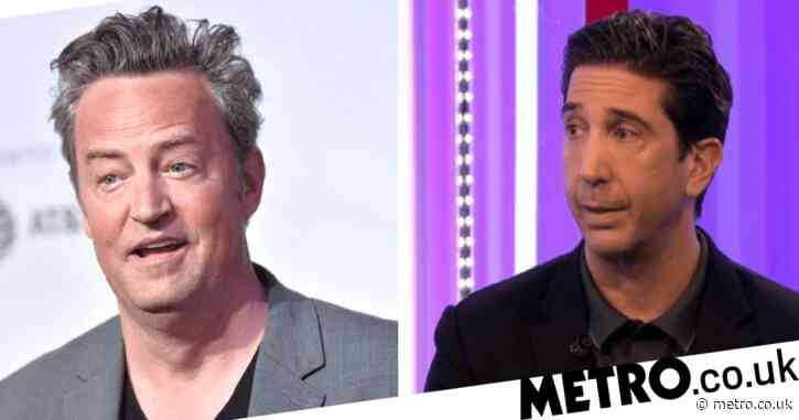 David Schwimmer dodges Friends reunion question by asking: ‘Maybe Matthew Perry is pregnant?’
