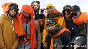 Raptors’ Serge Ibaka gifts teammates oversized scarves after smashing Canadian win record