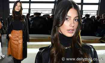 Leonardo DiCaprio's girlfriend Camila Morrone oozes cool in black leather jacket