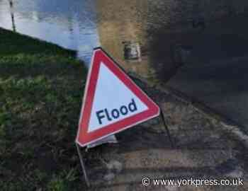 Several miles of rush-hour queues on A19 after B1222 flooded