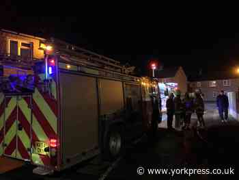 Blaze damages car, garage and shed in Selby