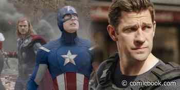 John Krasinski Felt Intimidated by Thor Star Chris Hemsworth While Trying on Captain America Suit - Comicbook.com