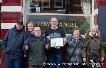 Pub landlord named credit to town after raising £1k for Warrington Mencap
