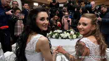 Same-sex marriage: Couple make history as first in NI
