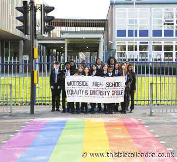 Woodside High School receives abuse due to with LGBTQ rainbow crossing