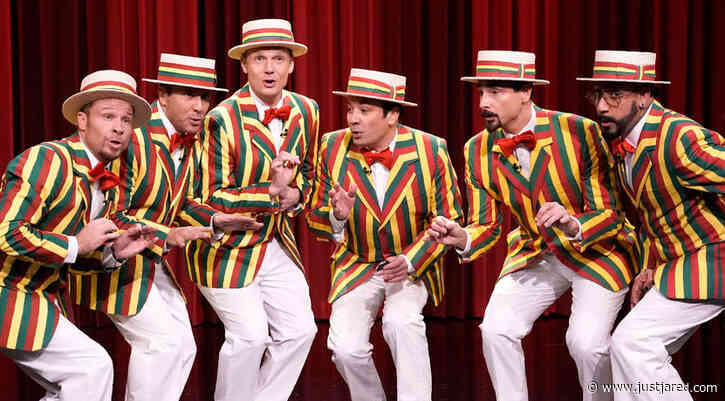 Backstreet Boys Become a Barbershop Quartet for 'Thong Song' Performance with Jimmy Fallon