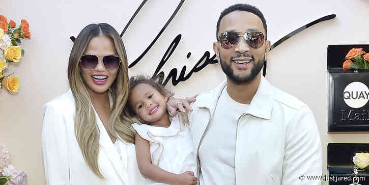 Chrissy Teigen's Daughter Luna Supports Her At Quay Collection Launch Party