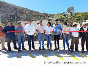 Inauguran pavimentación con concreto hidráulico de calle principal de San Pedro Nodón - Diario Marca de Oaxaca