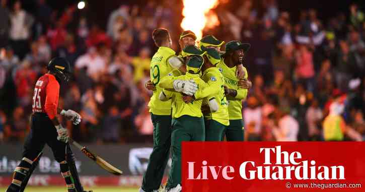 South Africa beat England by one run in thrilling first T20 – as it happened