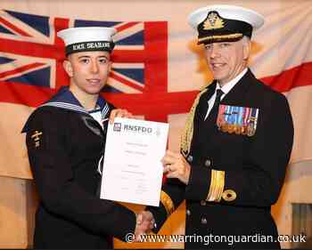 Former Warrington Collegiate student completes tough training to join Royal Navy flagship