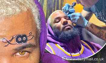 Rapper The Game honors Kobe Bryant with a new face tattoo of his jersey number