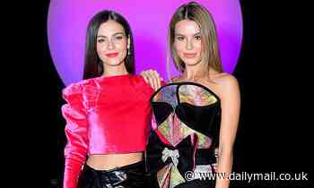 Victoria Justice flashes her toned stomach at NYFW after dishing about friendship with Peter Weber