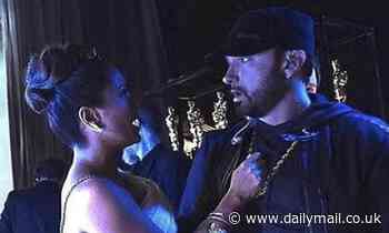 Salma Hayek reveals she spilled water all over Eminem backstage at The Oscars