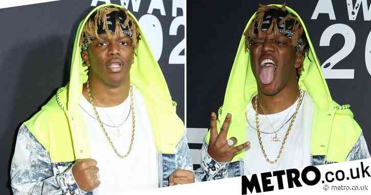 KSI goes green at NME Awards after truce with rival YouTube star Logan Paul