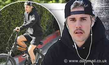 Justin Bieber clears his head with bike ride through Beverly Hills