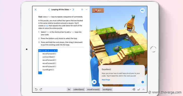 Apple’s free learn-to-code Swift Playgrounds sandbox arrives on Mac