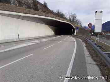 Chiusura del tunnel di Naturno dal 17 febbraio al 6 marzo - La Voce di Bolzano