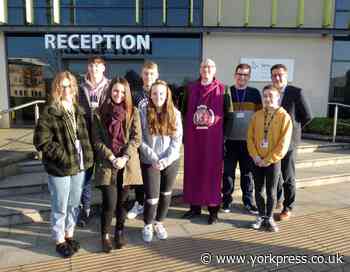 Bishop pays visit to Selby College