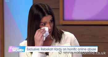 Tearful Rebekah Vardy blames Coleen Rooney scandal for putting her in hospital