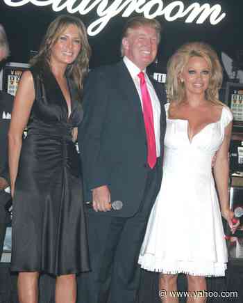 Pamela Anderson posts throwback photos with Melania and Donald Trump after praising ‘leading couple of the people’ - Yahoo News