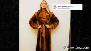 Jessica Simpson Wears Faux-Fur Coat on Book Tour on Heels of Protests