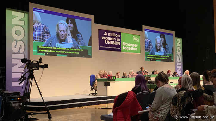 UNISON women steady themselves for the fight