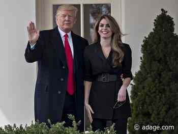 Hope Hicks is leaving her Fox Corp. comms chief job to return to the White House