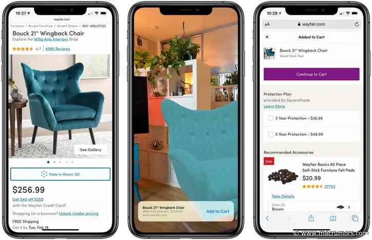 Apple Enhances Augmented Reality Quick Look Feature in Safari With Links to Make Shopping Online Easier