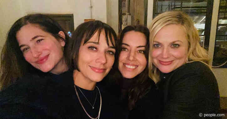 Aubrey Plaza Reunites with Parks and Recreation Costars to Celebrates Galentine's Day