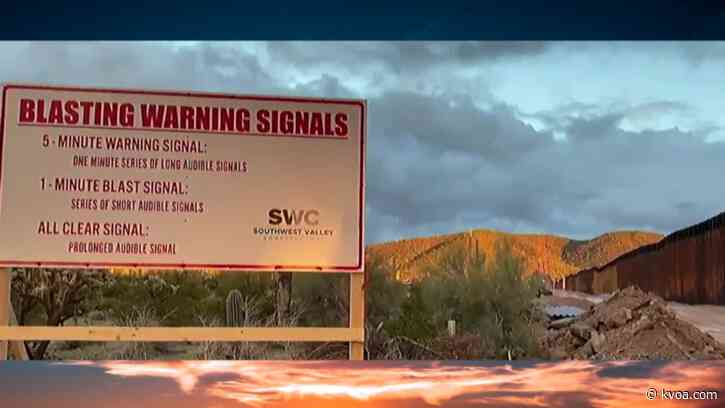 Border wall construction blasting interfering with sacred land memorial