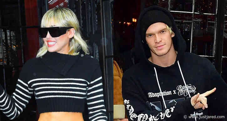 Miley Cyrus & Cody Simpson Leave New York Hotel After Fashion Week