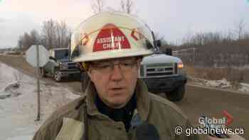 SFD responds to fire at Shercom Industries north of Saskatoon